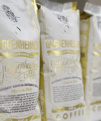 Gourmet Arabica Kaffeebohnen weiß von Guggenheimer