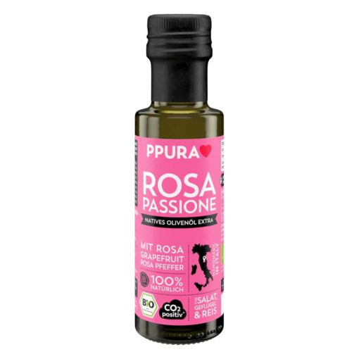 Olivenöl Rosa Passione von Ppura bei "aus dem Hinterland"