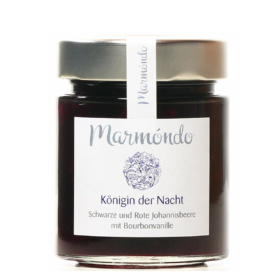 Marmelade Königin der Nacht mit schwarzen und roten Johannisbeeren und Bourbonvanille von Marmondo
