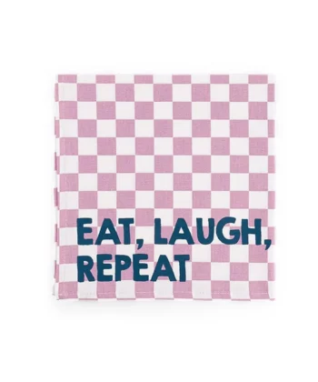 Serviette Eat, Laugh, Repeat von rose in april