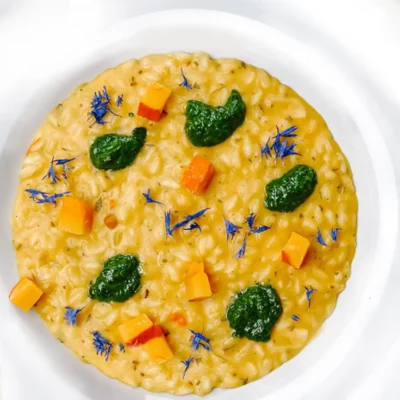 Veganes Kürbisrisotto