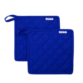 Topflappen blau, 2er-Set